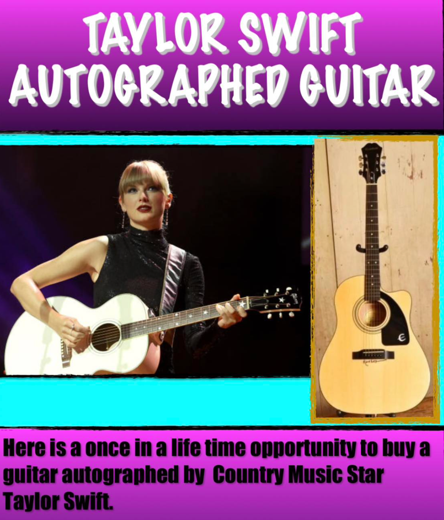 Man Buys Signed Taylor Swift Guitar At Auction And Immediately Destroys It 2 106662 thatviralfeed.com large 595555