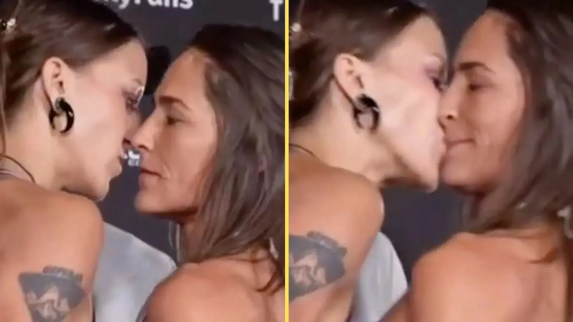 Bare-Knuckle Chaos: Fighter Stuns Crowd by Kissing Opponent During Face-Off! 4 crop 3311109 1